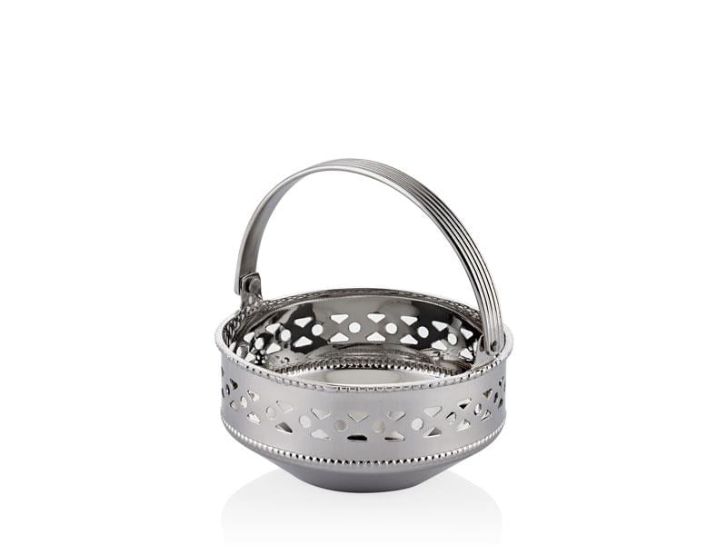 LMD JAALI KULPLU GUMUS KUCUK SEKERLIK 10X10X10 CM