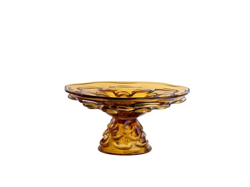 Lmd Petal Amber Bowl 33x33x17 Cm