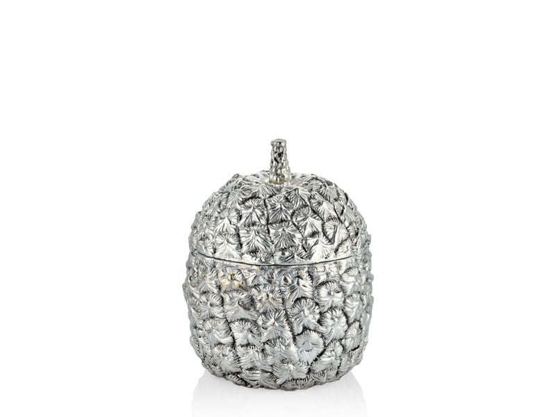 Lmd Pıneapple Box Antıque Sılver 18x18x21,5 Cm