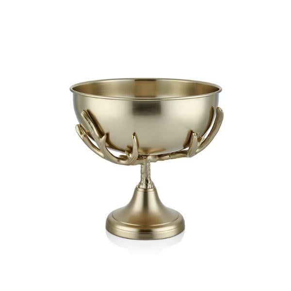 LMD RAFELLE METAL TABANLI GOLD DEKORATIF KASE 33x33x34 CM
