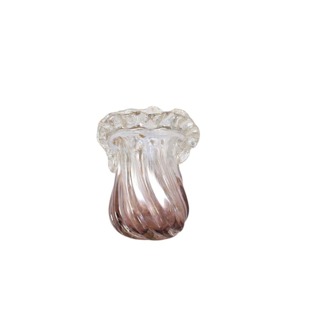 LMD SPIRY PURPLE SMALL GLASS VASE 18X16X25CM