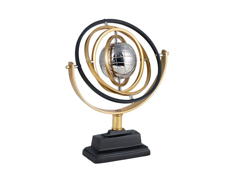 LMDR-ARMILLARY SHINY BRASS NICKEL BLACK 15,5X23X28 CM