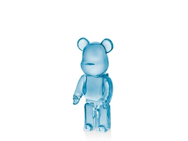 LMDR BEAR CLEAR RESIN BLUE DECOR 25 CM