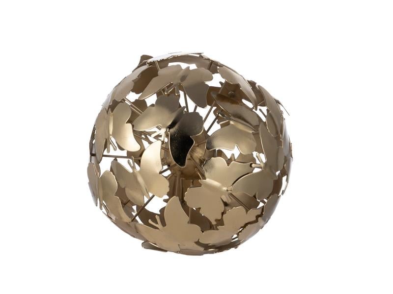 LMDR BUTTERFLY GOLD MEDIUM DECORATIVE ORB 15 CM