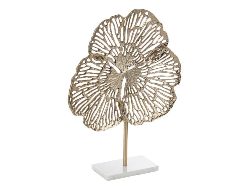 LMDR GINKGO GOLD LARGE SCULPTURE 39X10X47 CM