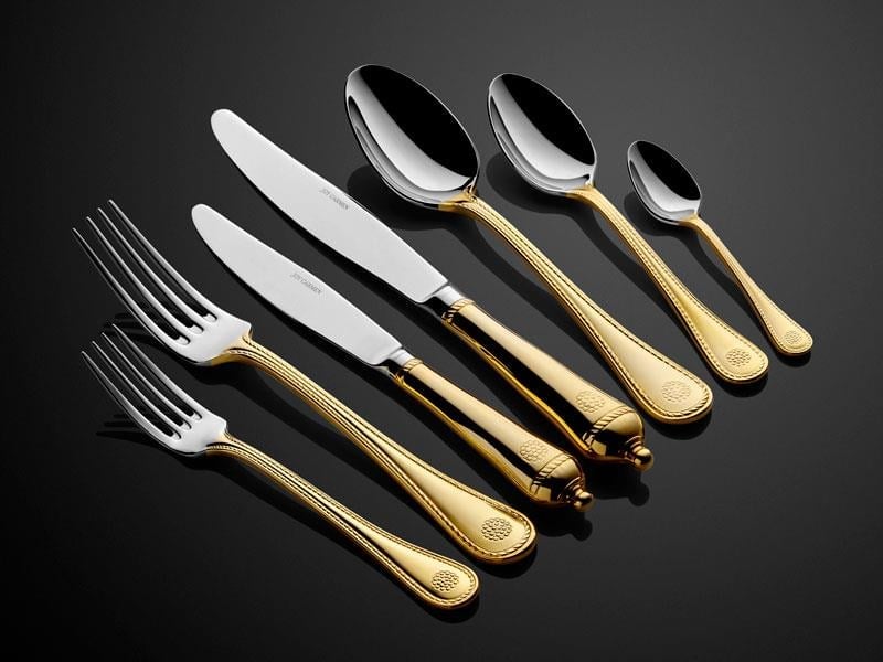 LMDR ROYALTY FULL GOLD CUTLERY SET 89 PCS
