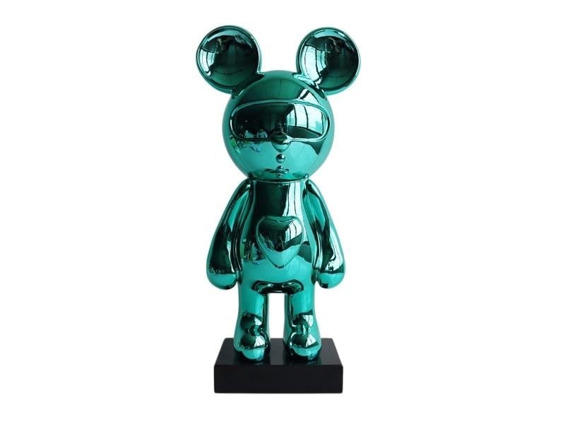 LMDR STANDING MOUSE TURQUISE 29X20X52 CM