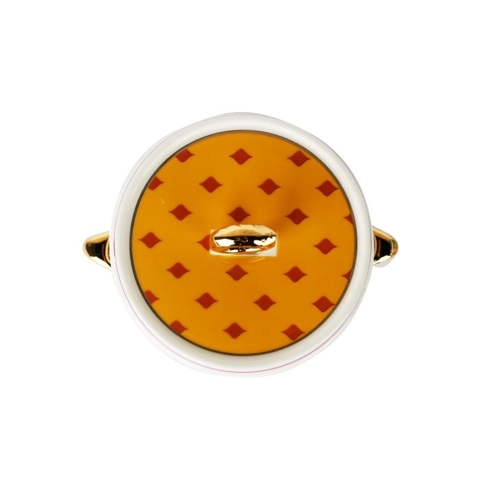 Lucky Art Elıana Bone Kulplu Kavanoz 16Cm