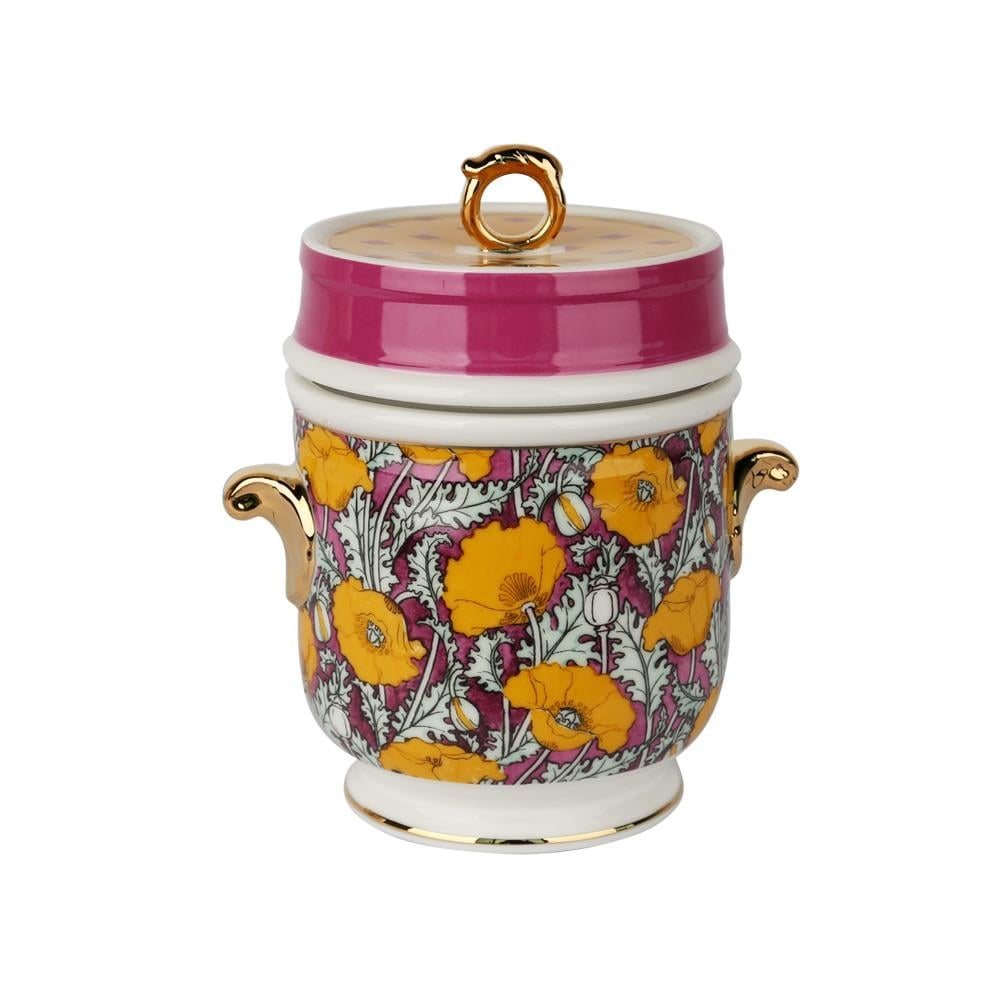 Lucky Art Elıana Bone Kulplu Kavanoz 16Cm