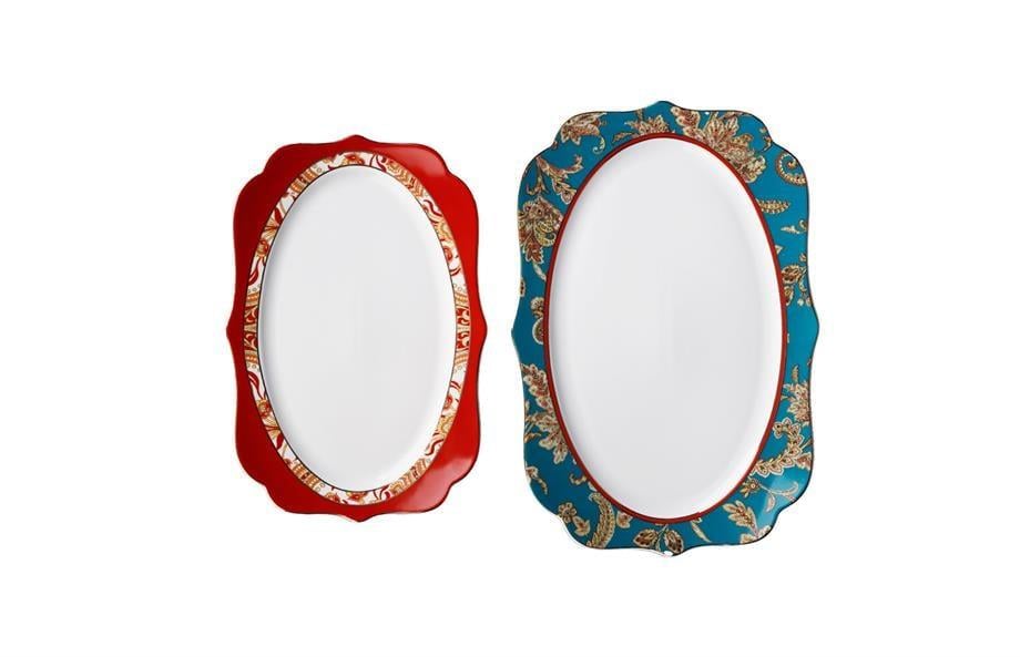 LUCKY ART FRANCES BONE 30 ve 35 CM OVAL SERVİS TABAĞI