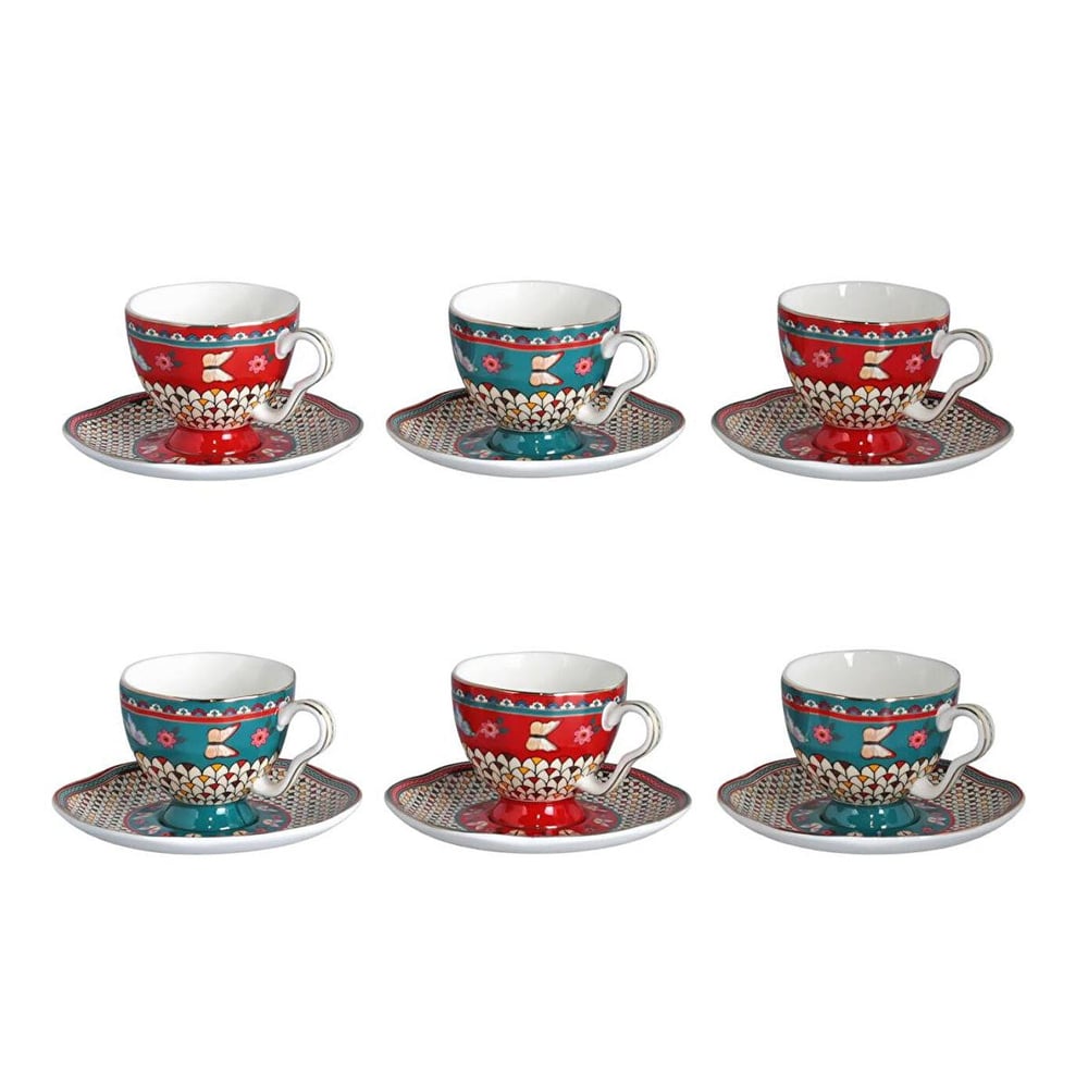 Lucky Art Lıora Bone 6Lı Kahve Fincan Seti