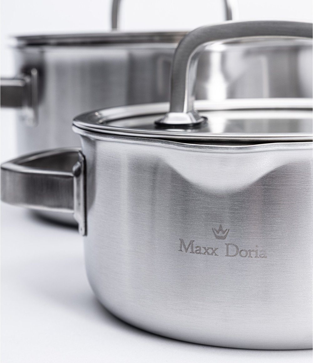 Maxx Doria Steel Forge 8 Parça Tencere Takımı Pa3028