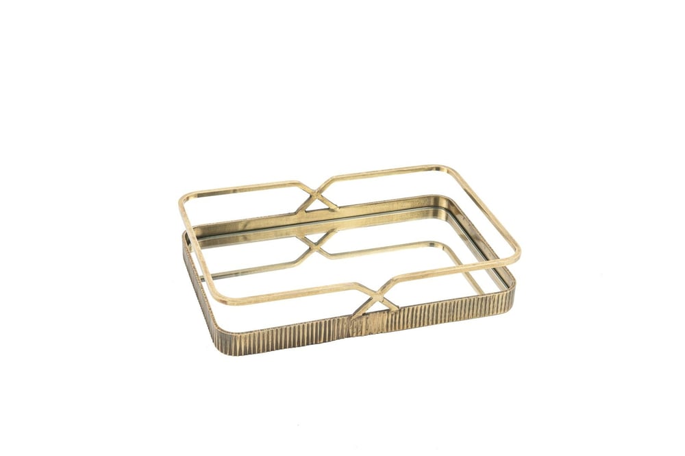 Mikasa Antik Gold Aynalı Tepsi 30x21x6cm