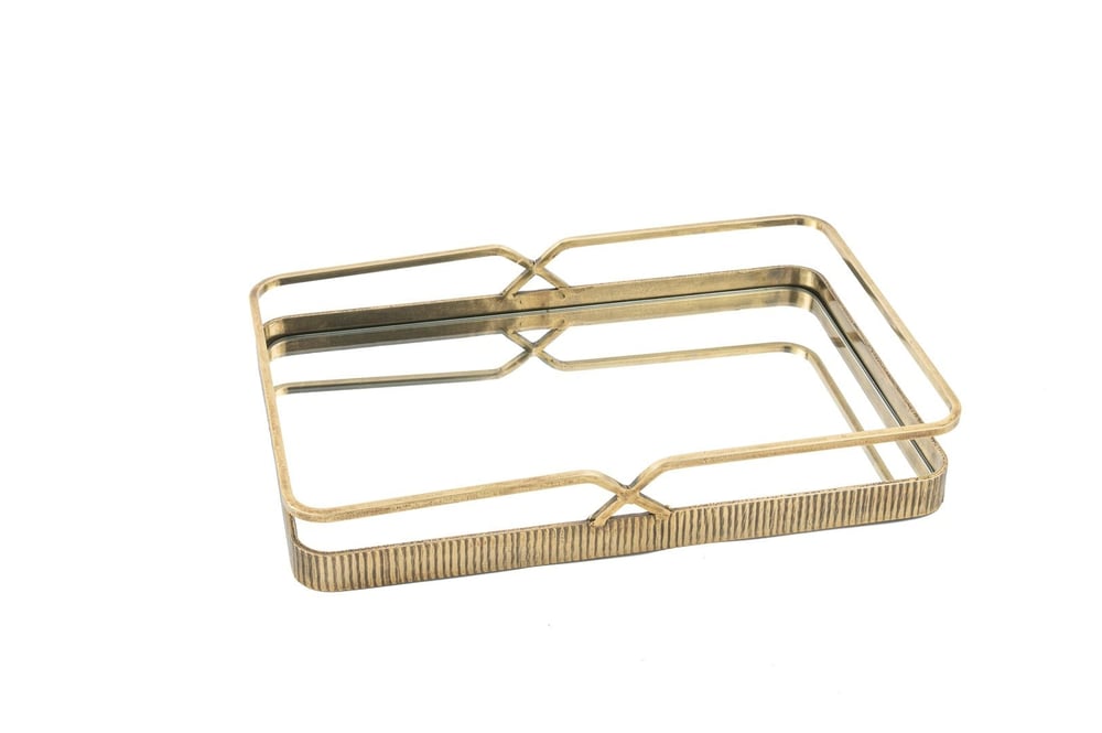 Mikasa Antik Gold Aynalı Tepsi 38x26x6cm