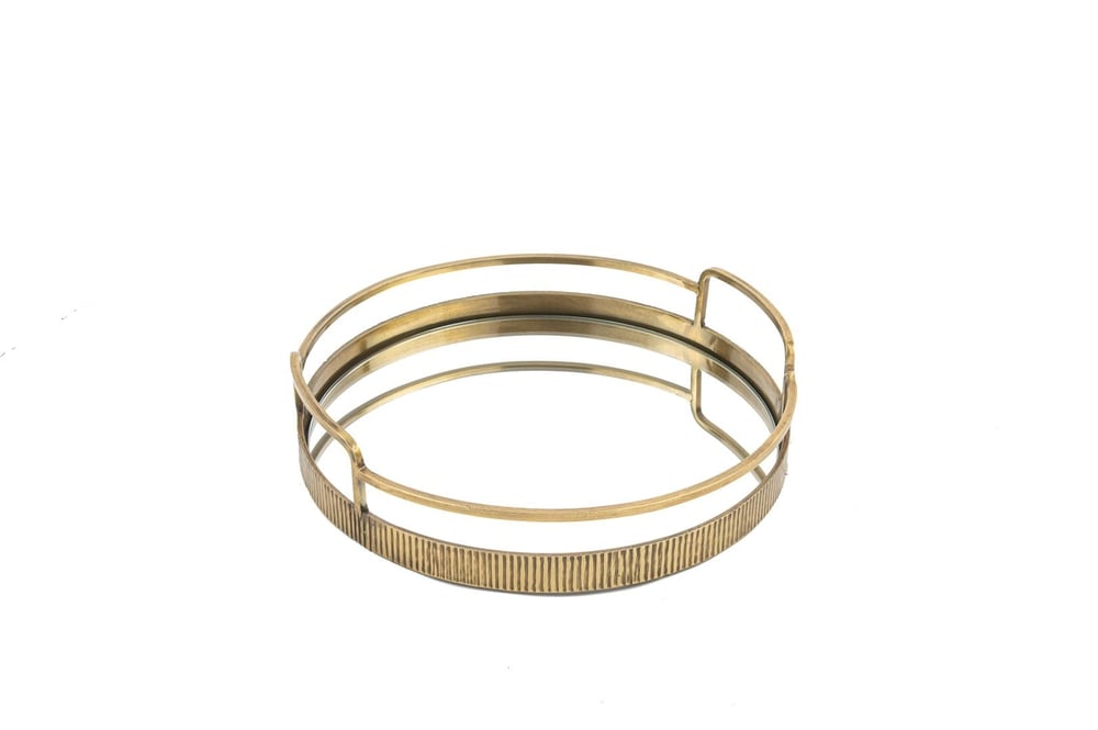 Mikasa Antik Gold Aynalı Yuvarlak Tepsi 31x8cm