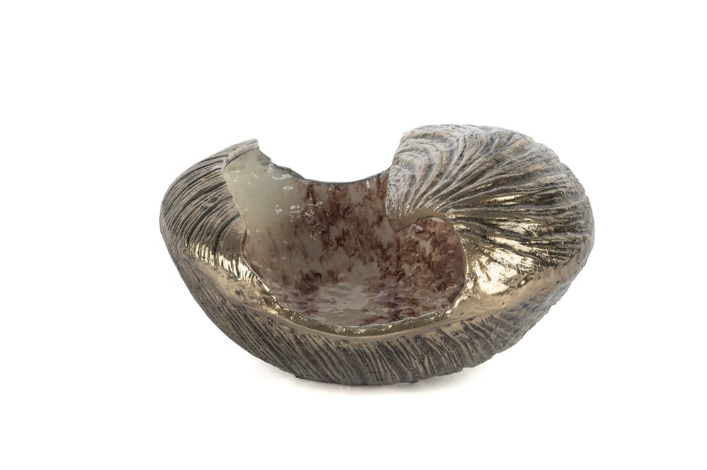 Mikasa Antik Gold Mor Beyaz Desenli Dek Kase 34x30x18cm