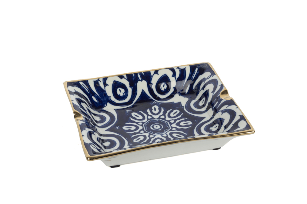 Mikasa Blue Blanc Dek Tabak 19x16x4cm