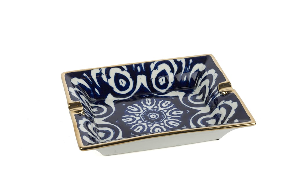 Mikasa Blue Blanc Dek Tabak 22x17x5cm