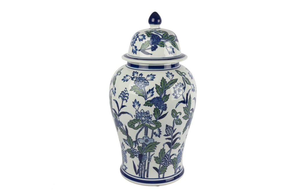 Mikasa Blue Blanc Kapaklı Küp 26x46cm