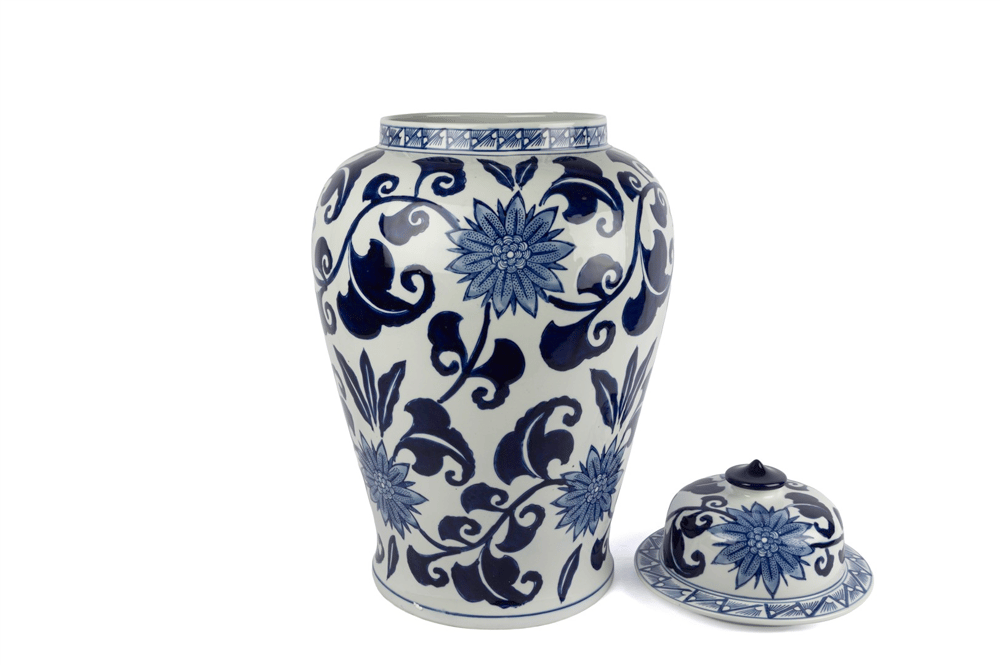 Mikasa Blue Blanc Kapaklı Küp 38x60cm