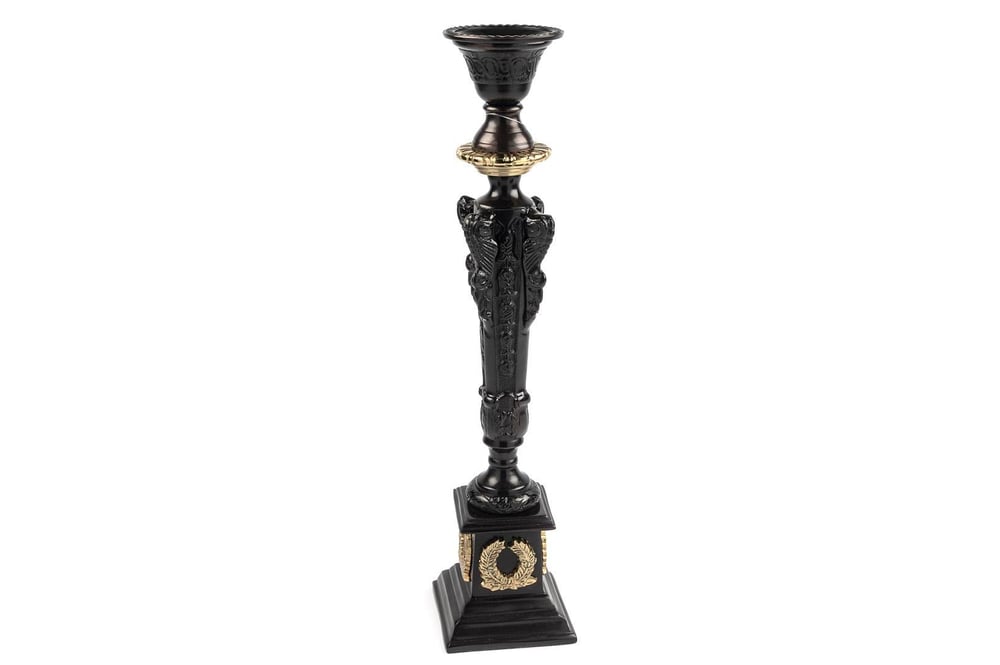 MİKASA BRONZ SİYAH MUMLUK 11X11X50CM