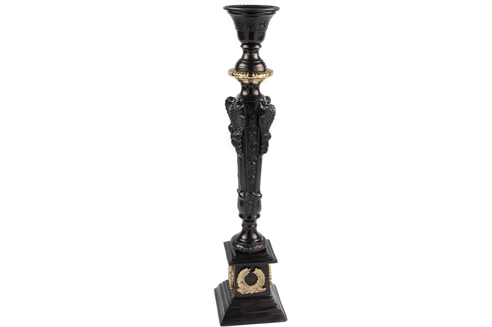 MİKASA BRONZ SİYAH MUMLUK 14X14X60CM