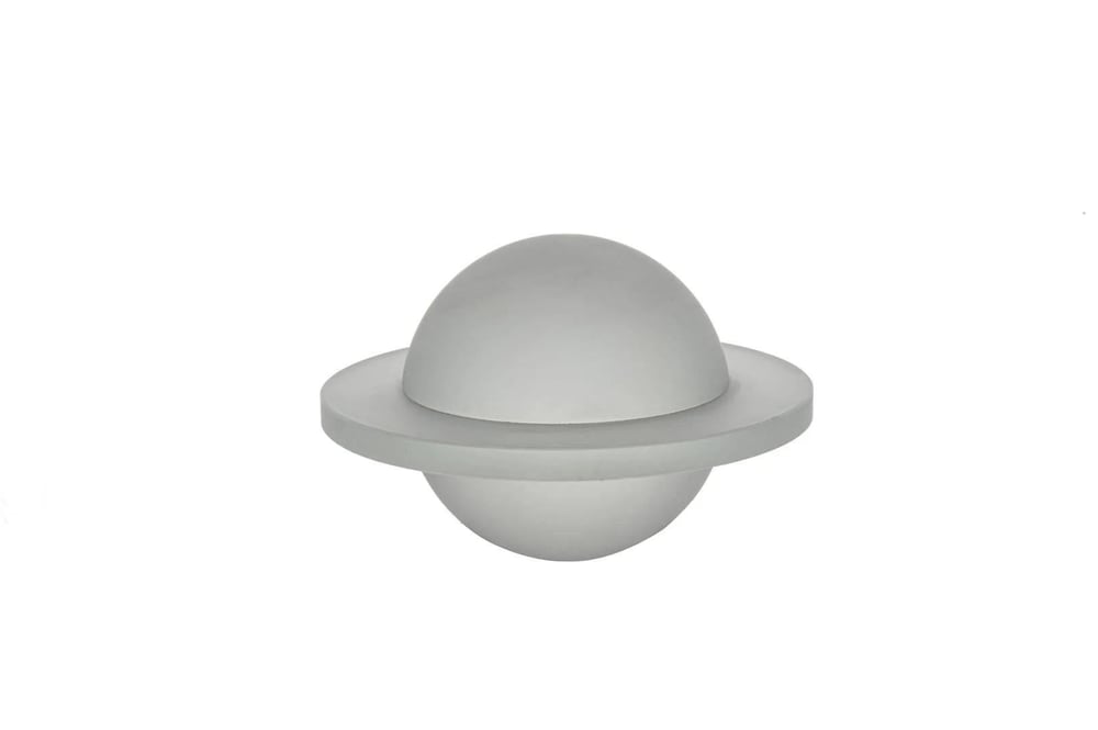 Mikasa Clear Frosted Yuvarlak Cam Obje 13*9 Cm