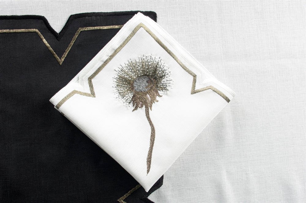 Mikasa Ella Siyah 6 Lı Peçete