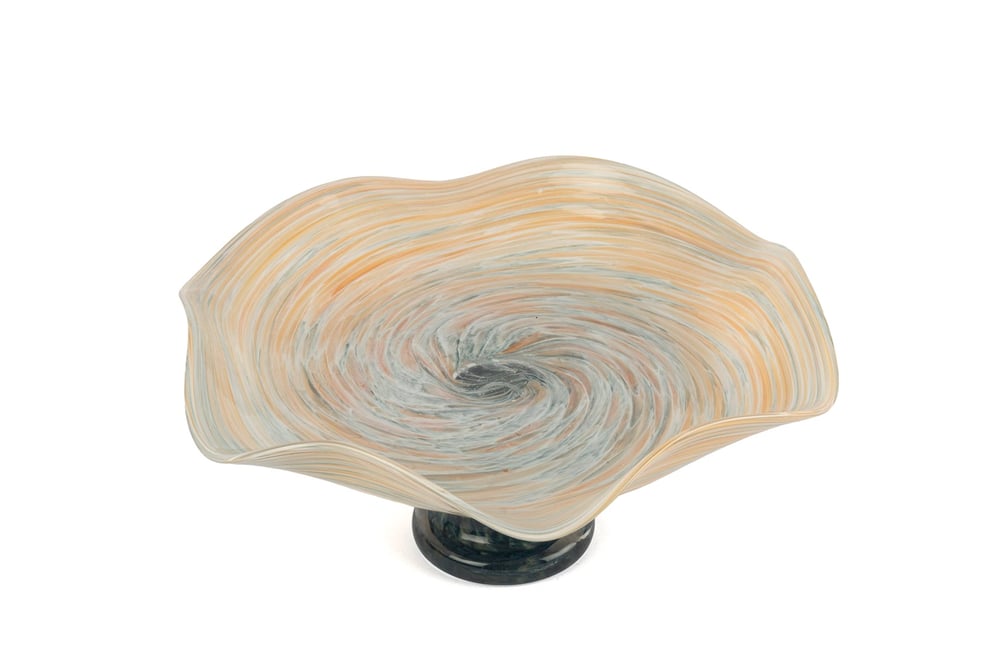 Mikasa Eolia Cam Dek Ayaklı Tabak 31x28x14cm