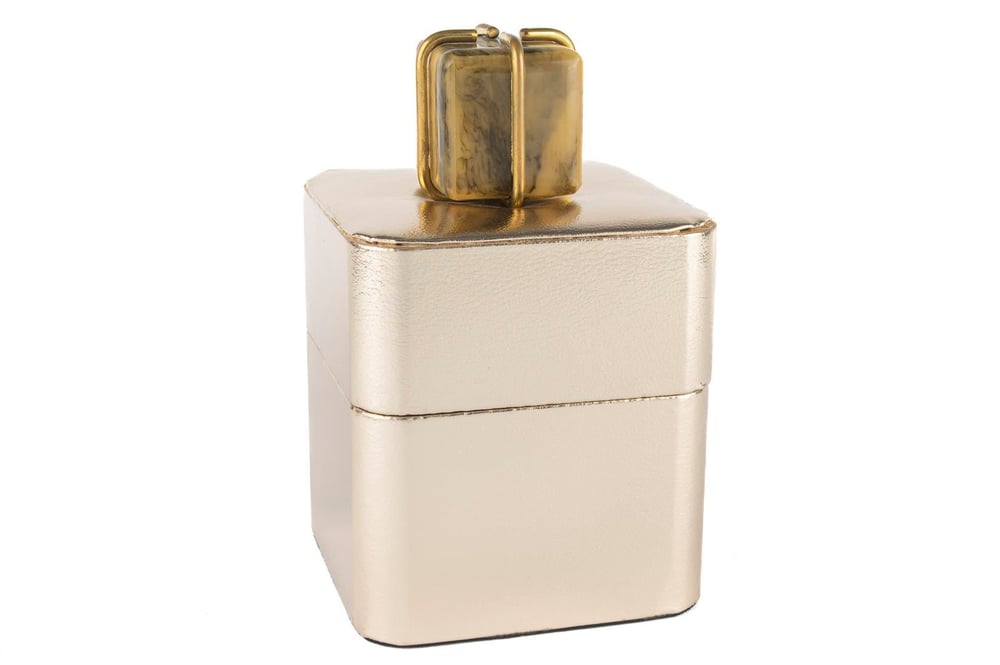 Mikasa Gold Deri Takı Kutusu 12X12X20 Cm