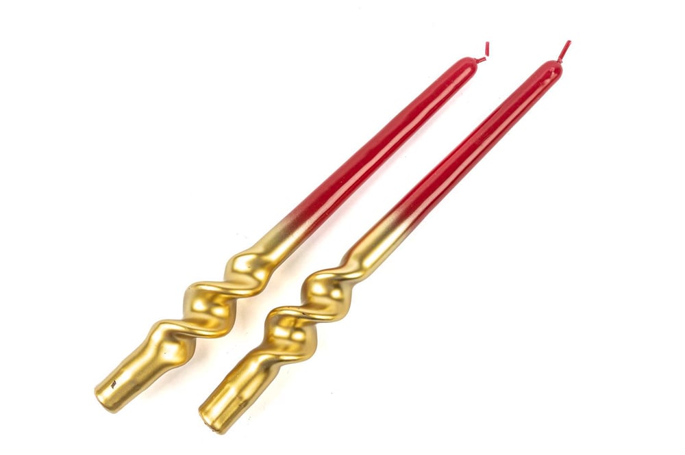 MİKASA GOLD KIRMIZI 2Lİ MUM 30CM