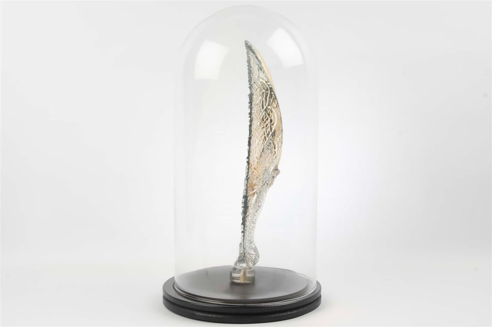 Mikasa Gold Kristal Yaprak Kurbağa Fanus 42X22 Cm
