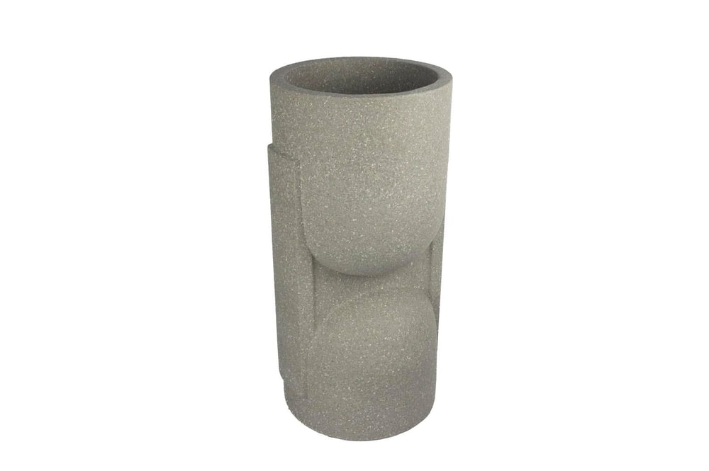 MİKASA GRİ POLYRESİN SAKSI 35X72 CM