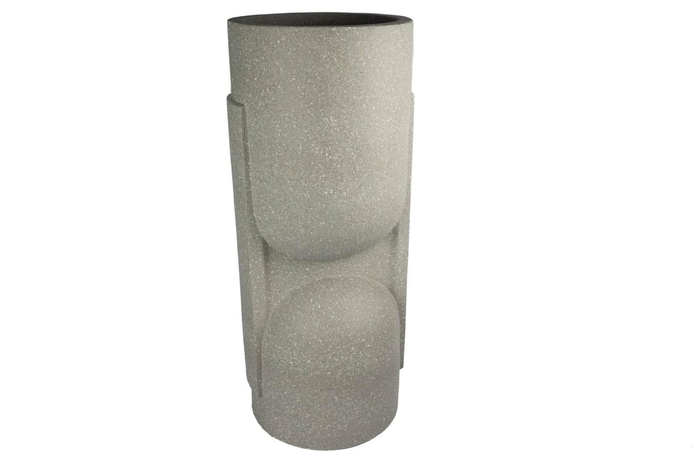 MİKASA GRİ POLYRESİN SAKSI 37X91 CM