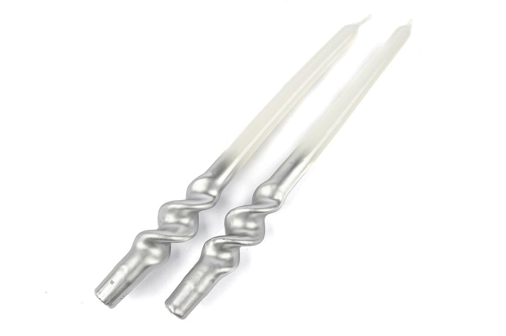 MİKASA GÜMÜŞ BEYAZ 2Lİ MUM 30 CM