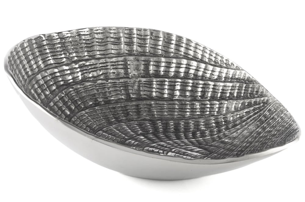 MİKASA GÜMÜŞ DENİZ KABUĞU DEKOR KASE 38X25X19CM