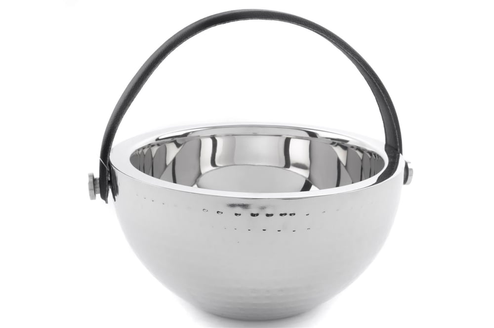 MİKASA GÜMÜŞ SİYAH ÇELİK ŞAMPANYA KOVASI 27X14CM