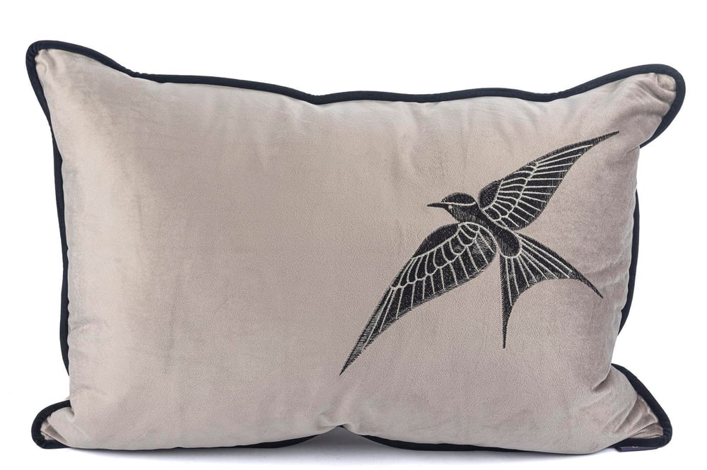 MİKASA ISLA GRİ KADİFE TEK KUŞ 40X60 YASTIK