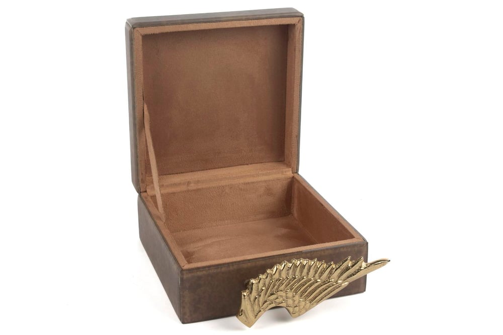 Mikasa Kahve Gold Kulplu Kutu 17X17X8Cm