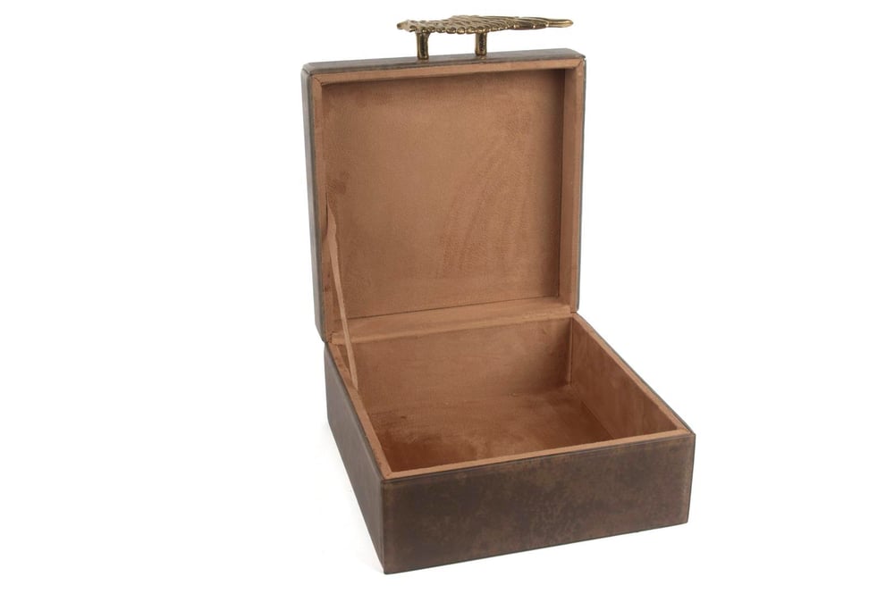 Mikasa Kahve Gold Kulplu Kutu 22X22X11Cm