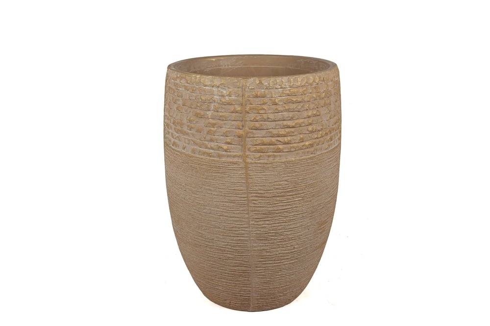 Mikasa Krem Beton Dokulu Saksı 42x63cm