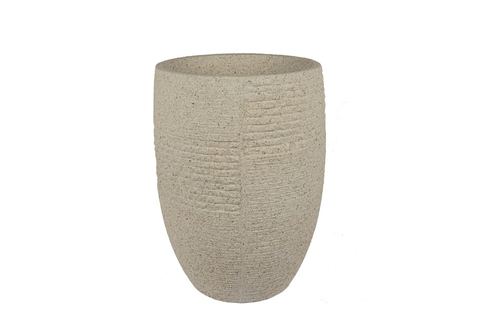 Mikasa Krem Beton Dokulu Saksı 43x63cm
