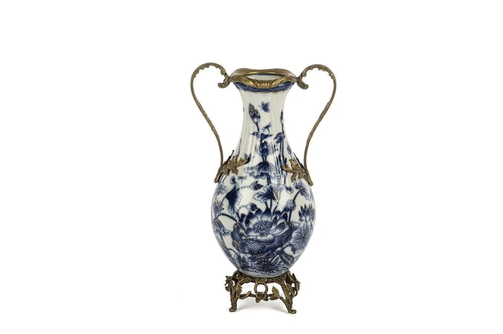 MİKASA MAVİ DEK.VAZO 22X35 CM