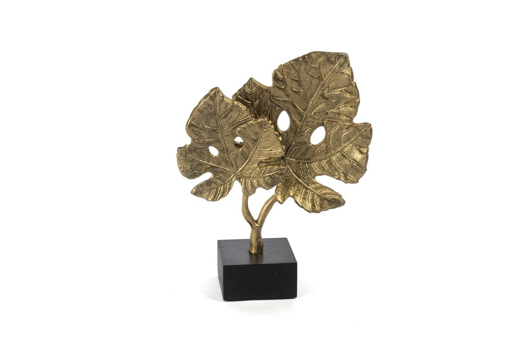 Mikasa Mermer Ayaklı Gold 2li Yaprak 34x27cm