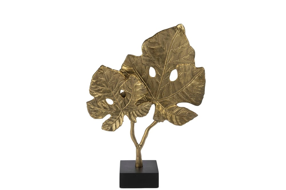 Mikasa Mermer Ayaklı Gold 2li Yaprak 54x39cm