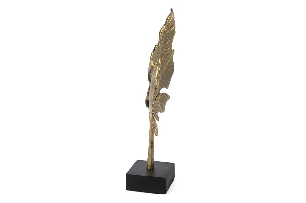 Mikasa Mermer Ayaklı Gold 2li Yaprak 54x39cm