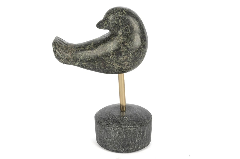 Mikasa Mermer Metal Çubuk Kuş Obje 14x22cm