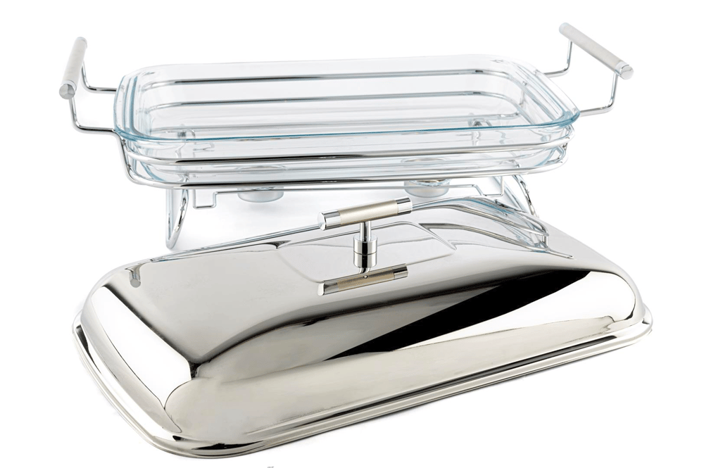 Mikasa Perle Çelik Kapaklı Dik Isıtıcılı Servis 47x25x19cm