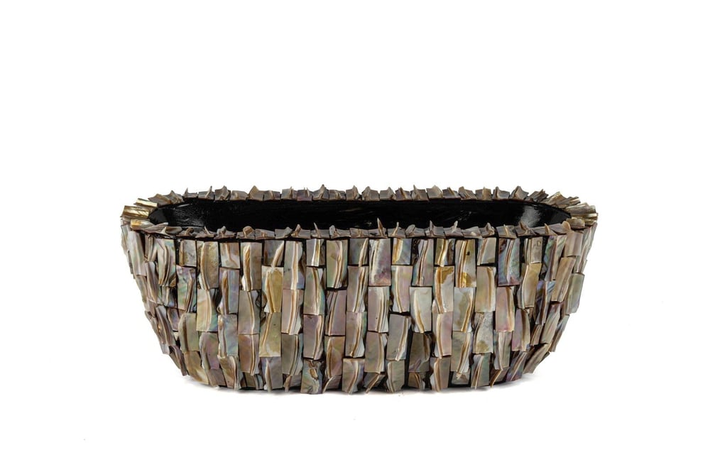Mikasa Sedef Taşlı Saksı 47x18x18cm