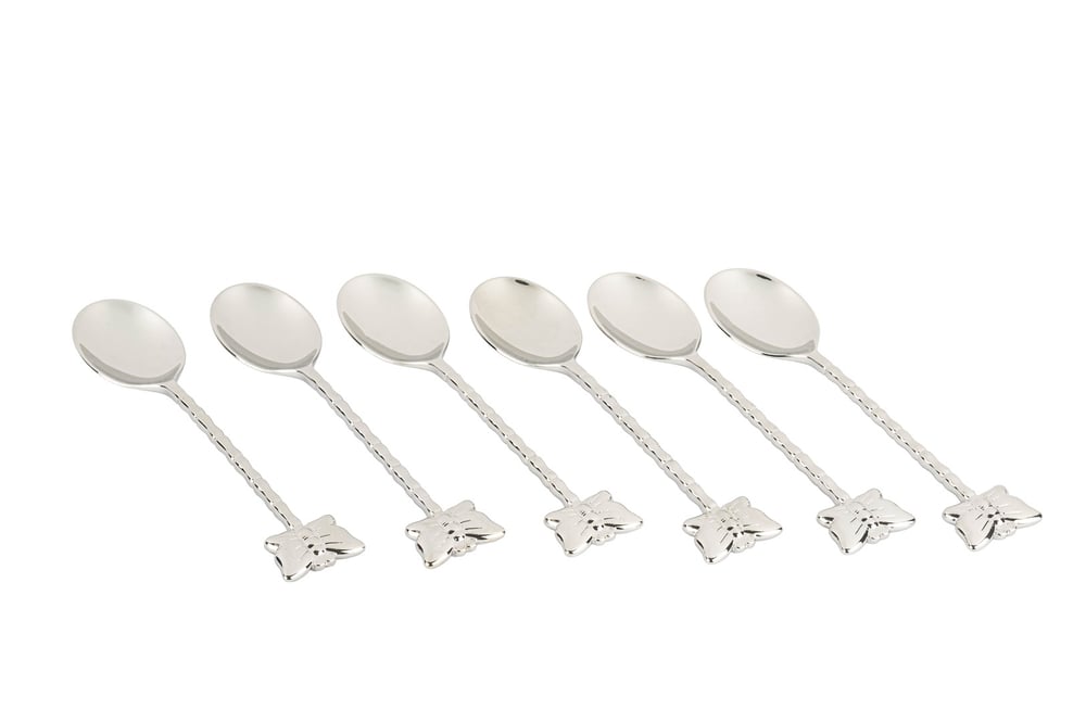 Mikasa Silver 6lı Kelebek Figürlü Çay Kaşığı